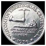 1936 Wisconsin Territorial Centennial Half Dollar