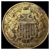 1865 Two-Cent Piece LIGHTLY CIRCULATED
