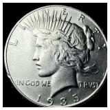1935 Silver Peace Dollar CLOSELY UNCIRCULATED