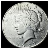 1927-S Silver Peace Dollar NEARLY UNCIRCULATED