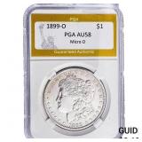 1899-O Morgan Silver Dollar PGA AU58 Micro O
