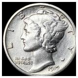 1919-S Silver Mercury Dime NEARLY UNCIRCULATED