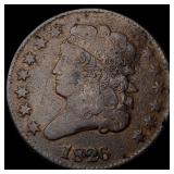 1826 Classic Head Half Cent ABOUT  UNCIRCULATED