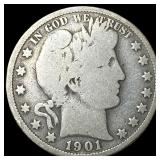 1901-S Silver Barber Half Dollar NICELY  CIRCULAT