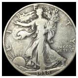 1938-D Walking Liberty Half Dollar LIGHTLY  CIRCU