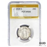 1928-S Standing Liberty Quarter PGA MS66