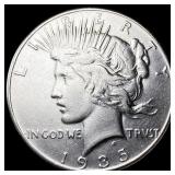 1935 Silver Peace Dollar CLOSELY UNCIRCULATED