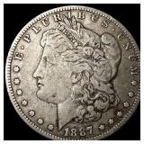 1887-O Silver Morgan Dollar ABOUT UNCIRCULATED