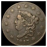 1817 Coronet Head Large Cent NEARLY UNCIRCULATED