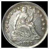 1857 Seated Liberty Half Dime CLOSELY  UNCIRCULAT
