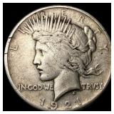 1921 Silver Peace Dollar ABOUT UNCIRCULATED