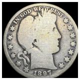 1897-O Silver Barber Half Dollar NICELY CIRCULATED