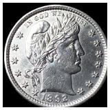 1892 Silver Barber Quarter UNCIRCULATED