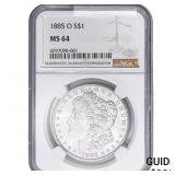 1885-O Morgan Silver Dollar NGC MS64