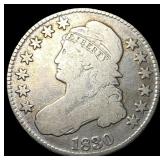 1830 Capped Bust Half Dollar NICELY CIRCULATED