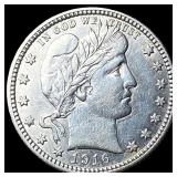 1916-D Silver Barber Quarter ABOUT  UNCIRCULATED