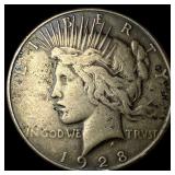 1928 Peace Silver Dollar LIGHTLY CIRCULATED