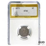 1873 Indian Head Cent PGA XF40