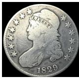 1829 Capped Bust Half Dollar NICELY CIRCULATED