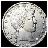 1902 Barber Half Dollar CHOICE AU