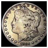 1884 Silver Morgan Dollar ABOUT UNCIRCULATED