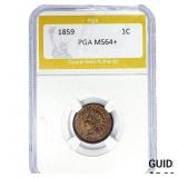 1859 Indian Head Cent PGA MS64+
