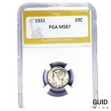 1931 Mercury Silver Dime PGA MS67