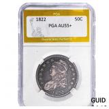 1822 Capped Bust Half Dollar PGA AU55+