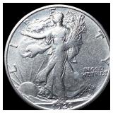 1920-S Silver Walking Liberty Half Dollar NEARLY U