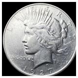 1927 Peace Silver Dollar NEARLY UNCIRCULATED