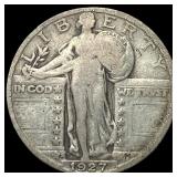1927-S Silver Standing Liberty Quarter LIGHTLY CIR