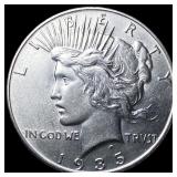 1935 Silver Peace Dollar CLOSELY UNCIRCULATED