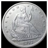 1877-S Silver Half Dollar CLOSELY UNCIRCULATED