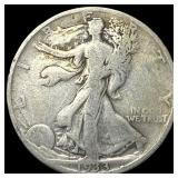 1933-S Silver Walking Liberty Half Dollar LIGHTLY
