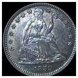 1859 Silver Seated Liberty Half Dime  UNCIRCULATE