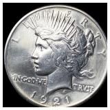 1921 Silver Peace Dollar CLOSELY UNCIRCULATED