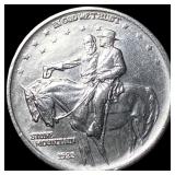 1925 Stone Mountain Silver Half Dollar CLOSELY UNC