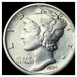 1924-D Silver Mercury Dime UNCIRCULATED