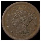 1857 Braided Hair Large Cent NEARLY  UNCIRCULATED