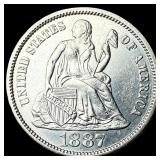1887 Seated Liberty Dime UNCIRCULATED