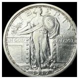 1917 Type 1 Standing Liberty Quarter CLOSELY  UNC