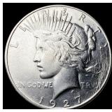 1927 Silver Peace Dollar CLOSELY UNCIRCULATED