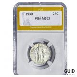 1930 Standing Liberty Quarter PGA MS63