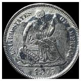 1875-CC Silver Seated Liberty Dime HIGH GRADE