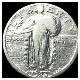 1926 Standing Liberty Silver Quarter LIGHTLY CIRCU