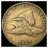 1857 Flying Eagle Cent ABOUT UNCIRCULATED