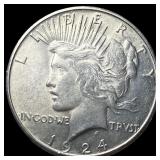 1924 Peace Silver Dollar CHOICE AU
