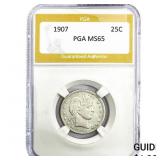 1907 Barber Quarter PGA MS65