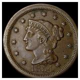 1854 Braided Hair Large Cent NEARLY UNCIRCULATED