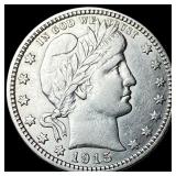 1915-D Silver Barber Quarter NEARLY UNCIRCULATED